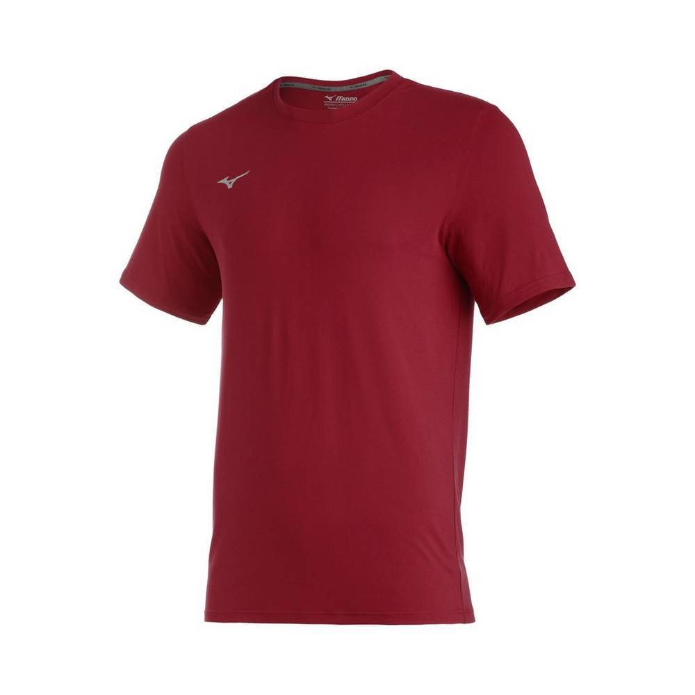 Camisetas Mizuno Comp Diamond Short Sleeve Crew Hombre Rojas Comprar WUCS-95301